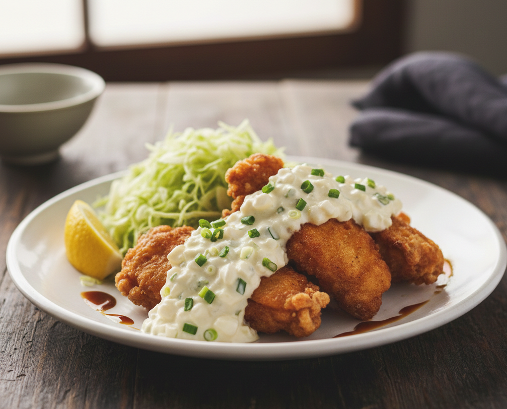 Signature crispy Chicken Nanban with rich tartar sauce